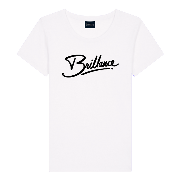 Women Brillance White/Black T-Shirt - Brillance | Tout pour briller
