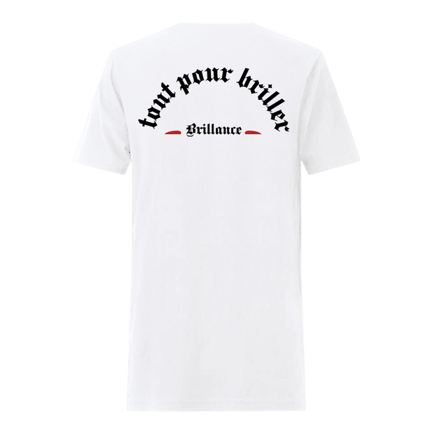 Brillance White Oversized T-Shirt - Brillance | Tout pour briller